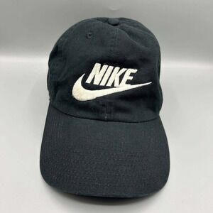 Nike Heritage 86 Hat Men Black Embroidered Strap Back Cap Cotton